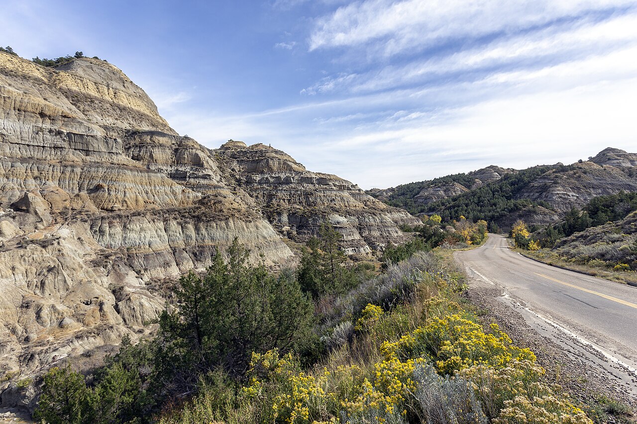 Scenic drive Theodore Roosevelt NP north unit ND2