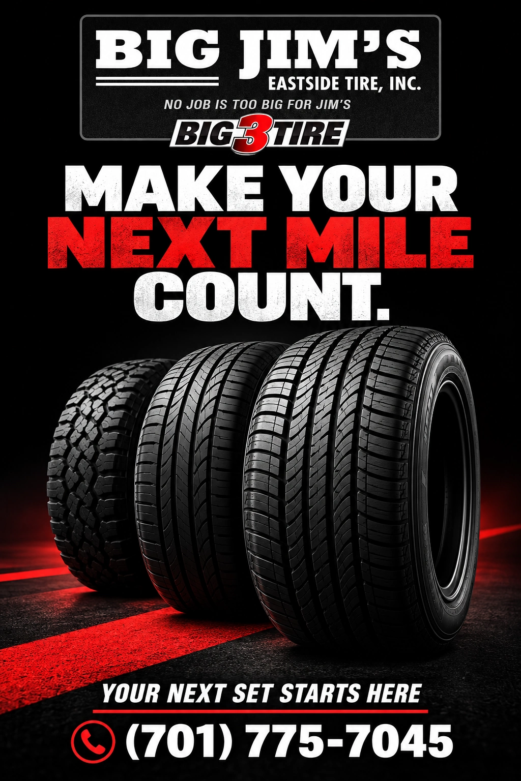 Big Jim's East Side Tire, Inc brand-specific portrait advertisement 2