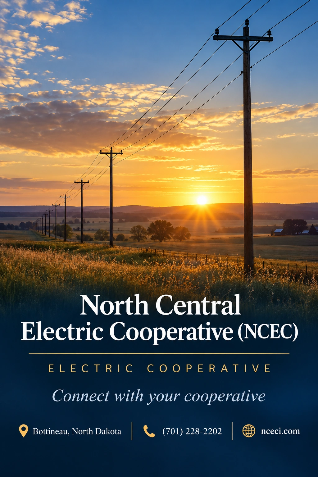North Central Electric Cooperative (NCEC) portrait advertisement 1