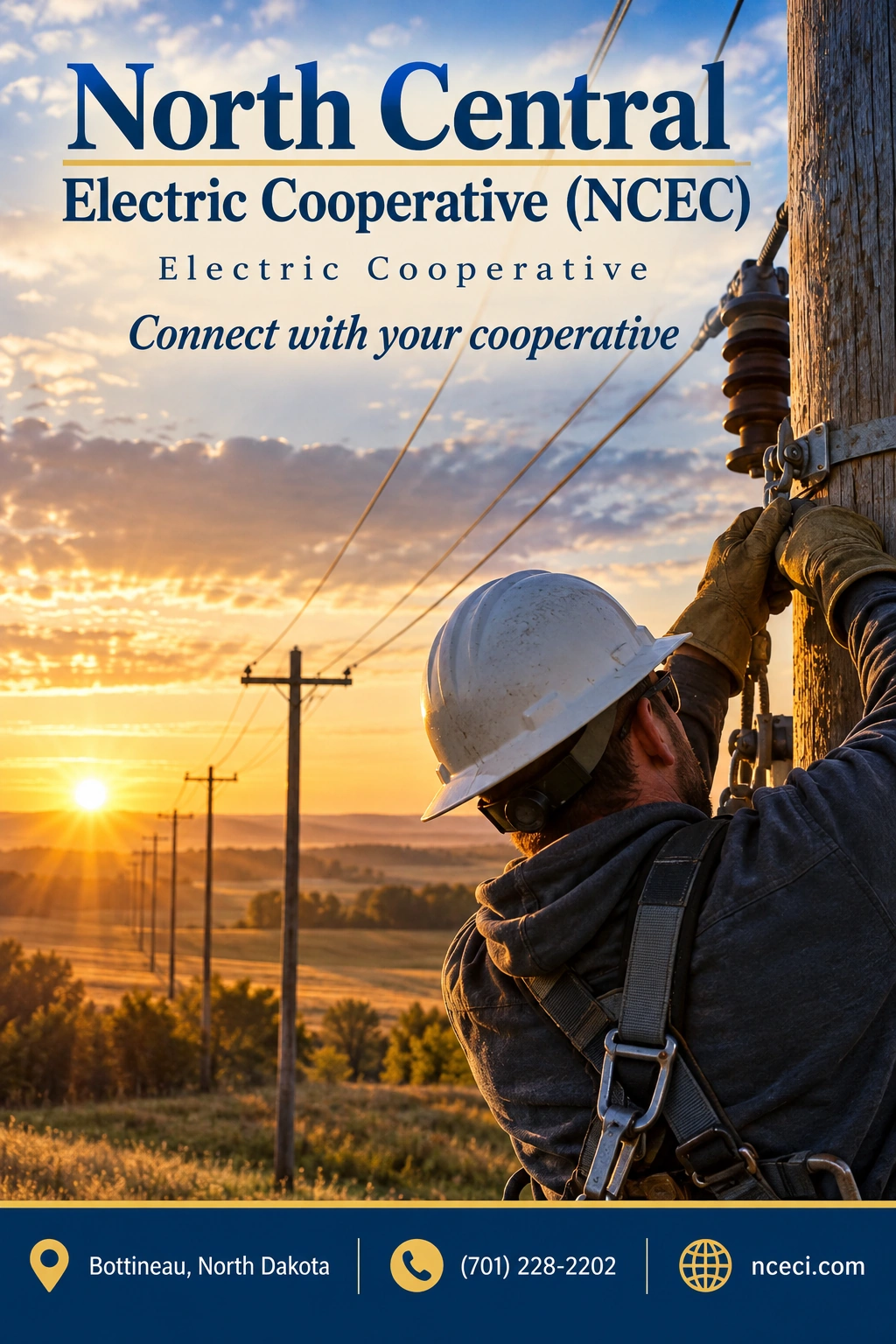 North Central Electric Cooperative (NCEC) portrait advertisement 2