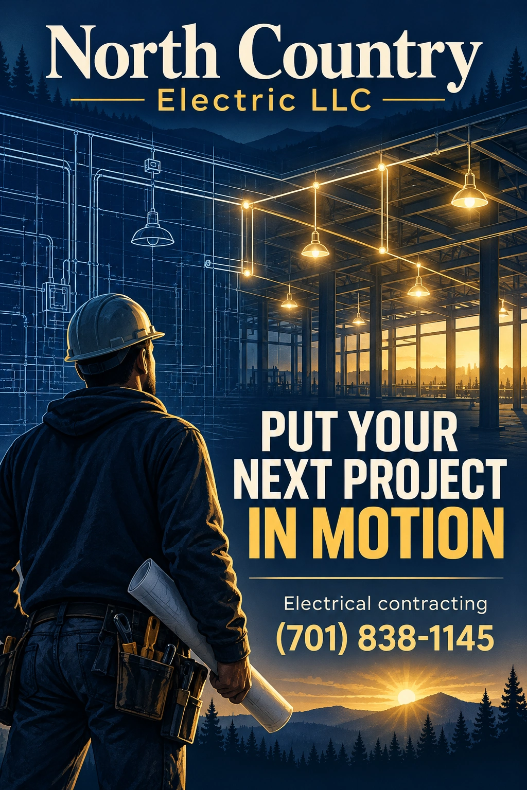 North Country Electric LLC creative portrait advertisement