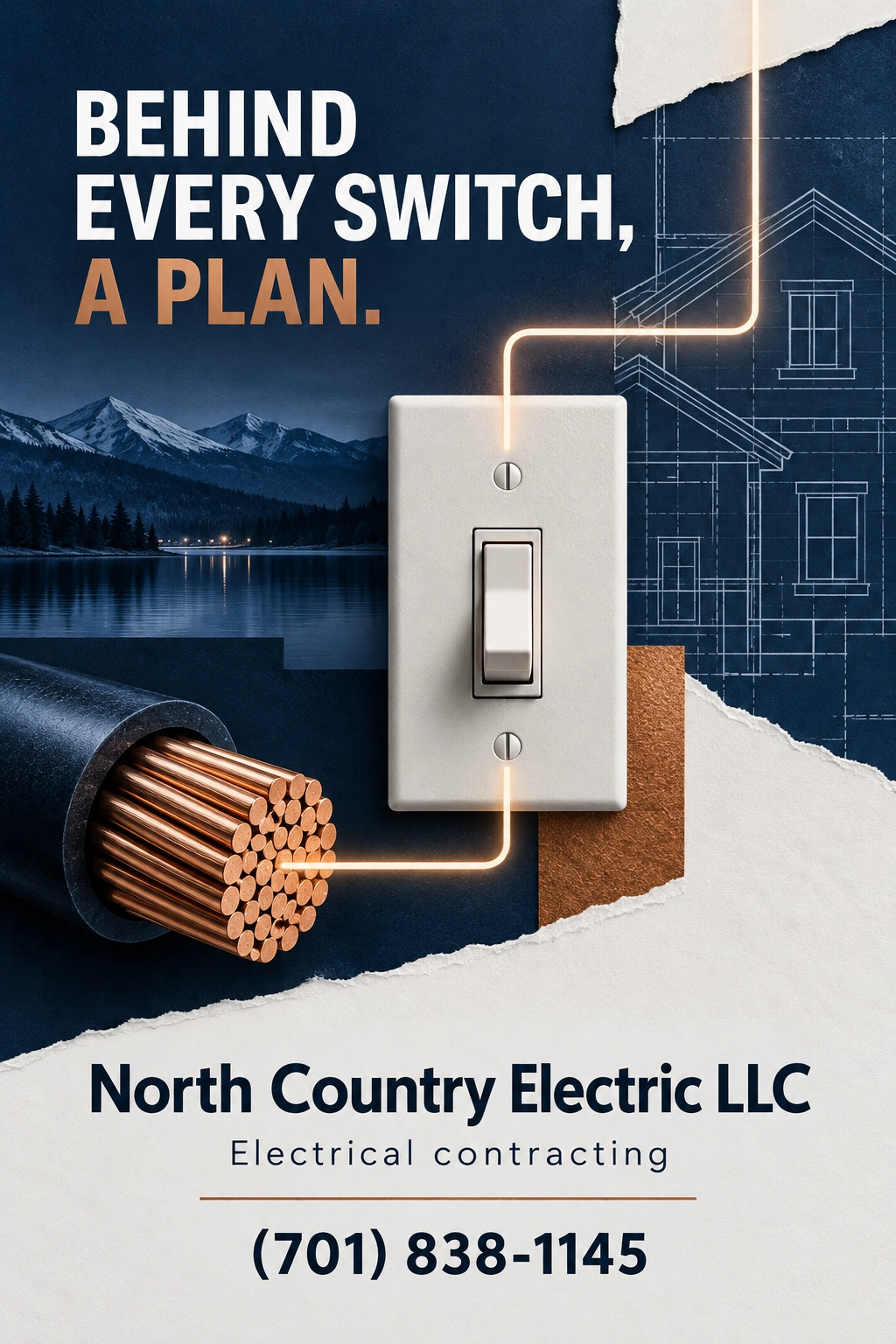 North Country Electric LLC brand-specific portrait advertisement 2